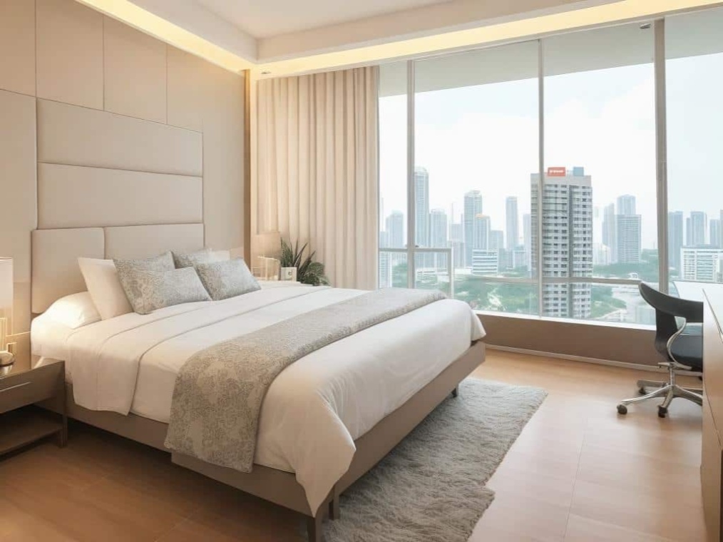 DreamShaper_v7_bedroom_in_singapore_condo_2